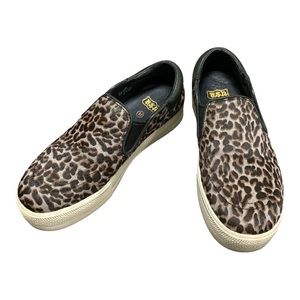 Ash JAM Slip-On Sneakers Leopard Print Pony Skin